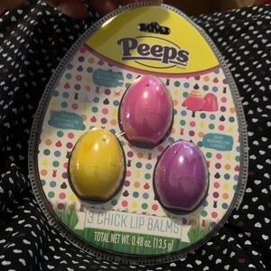 NWT Peeps 3 Chick Lip Balms Set